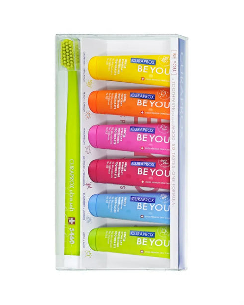 Be You Taste Toothpaste + Toothbrush Pack-Curaprox-Matakana Pharmacy